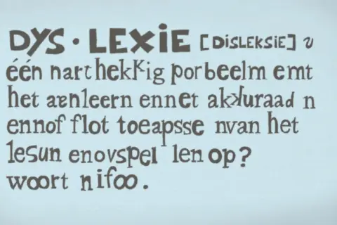 Tekst over dyslexie, een leerprobleem dat de aanleer- en toepassingsvaardigheden van lezen beïnvloedt. Dit raakt de wet en regelgeving onderwijs.