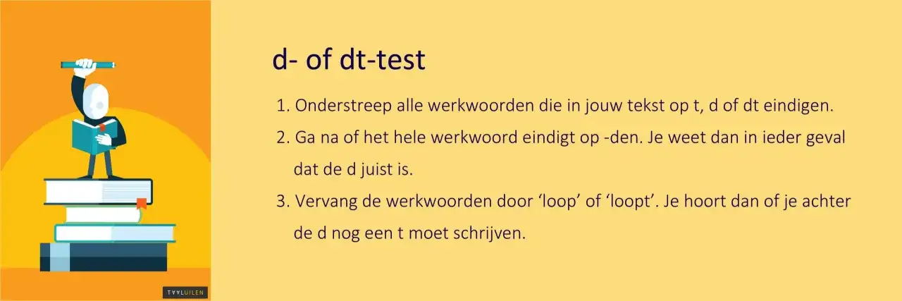 Werkwoordspelling d of t - Nooit meer twijfelen!